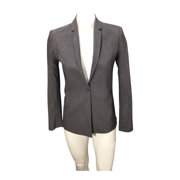 Elie Tahari Jackets & Blazers - Elie Tahari Gray Blazer Single-Breasted Modern Fit